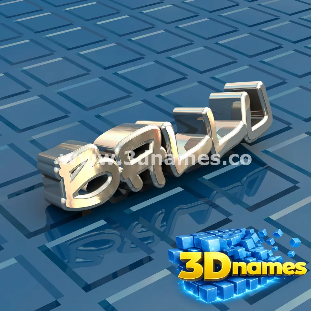 ballu in Blue Bling style - 3D name wallpaper