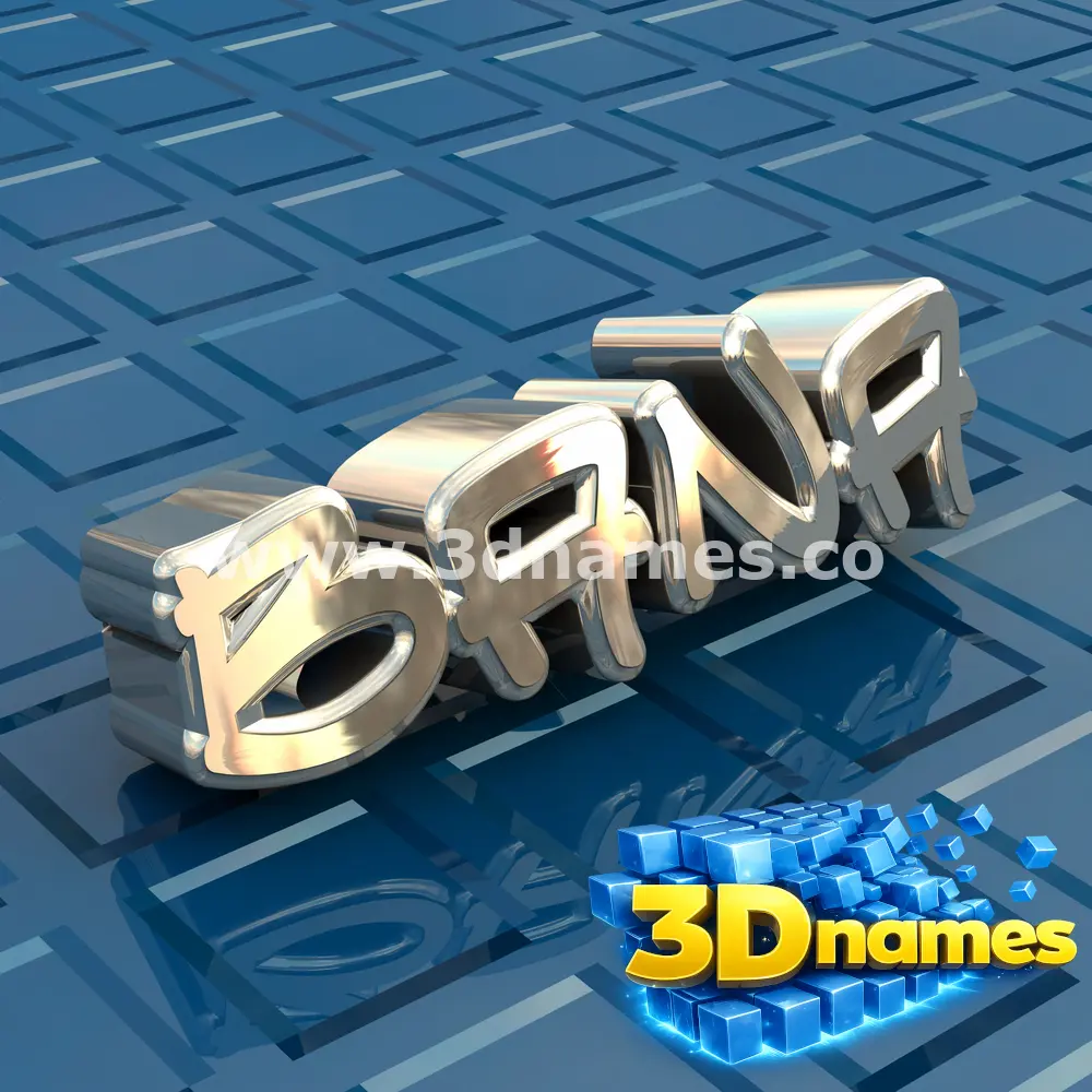 bana in Blue Bling style - 3D name wallpaper
