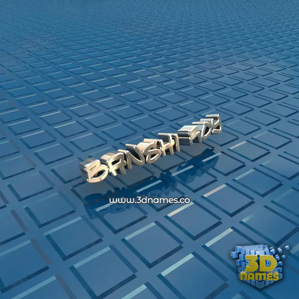 banshi roy in Blue Bling style - 3D name wallpaper
