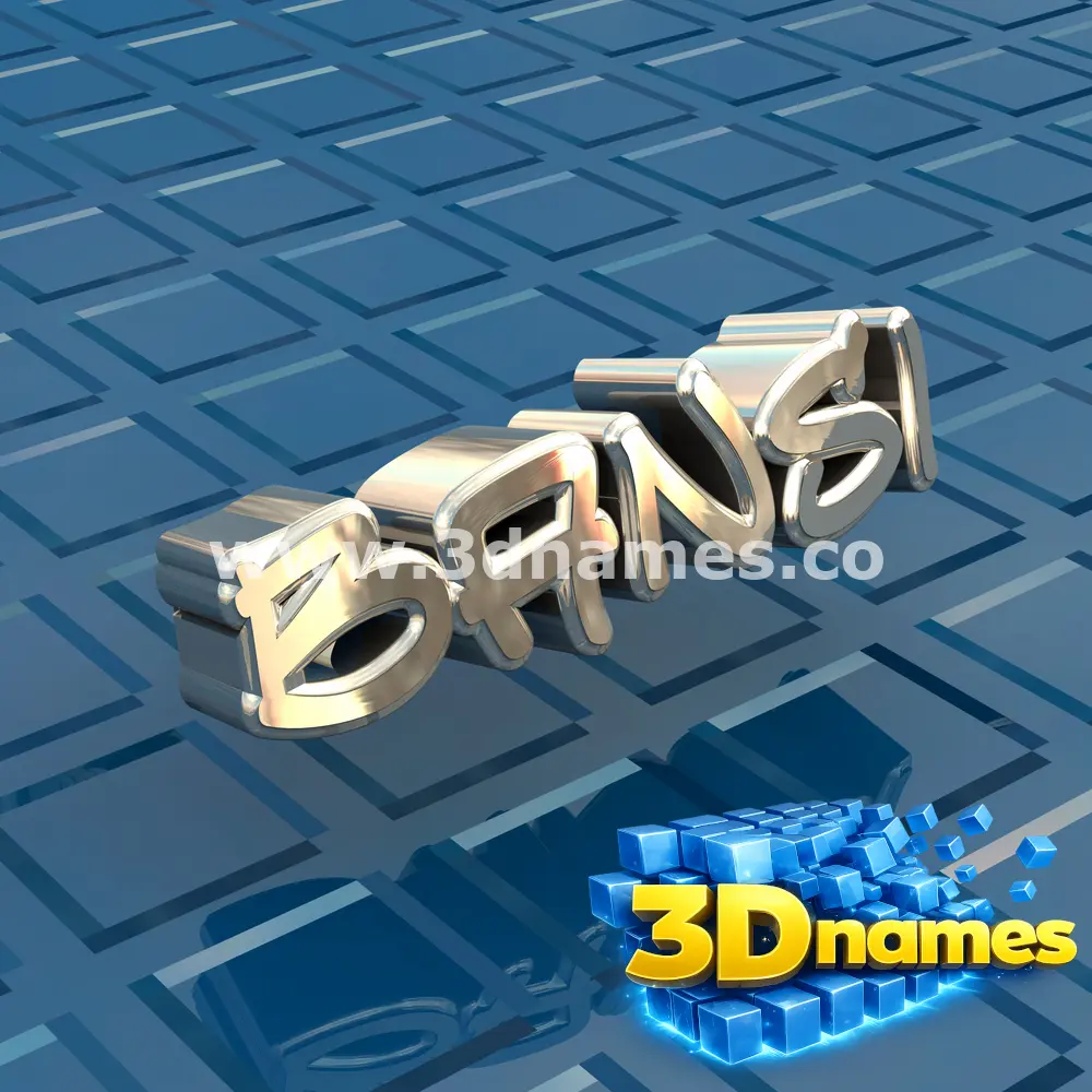 bansi in Blue Bling style - 3D name wallpaper