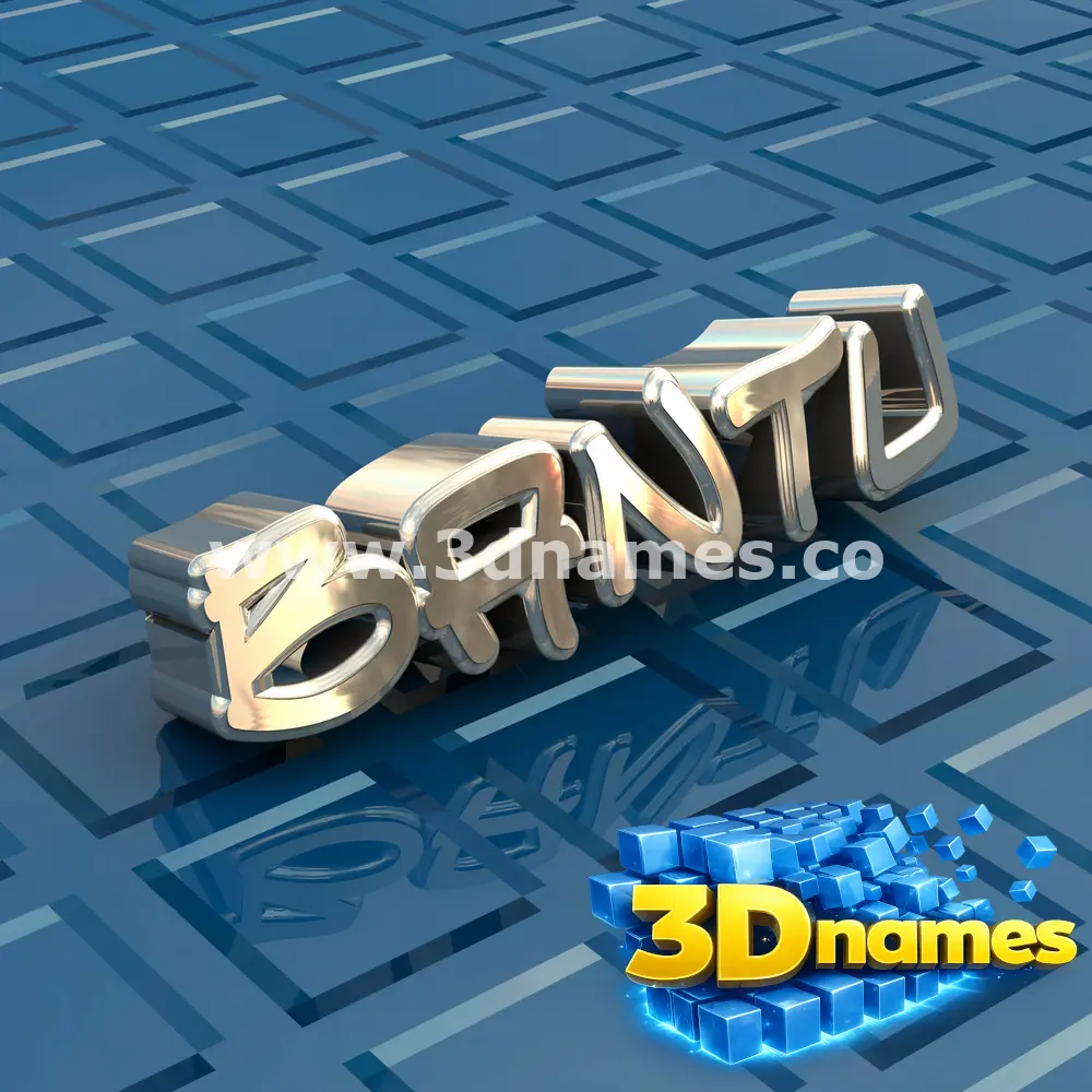 bantu in Blue Bling style - 3D name wallpaper