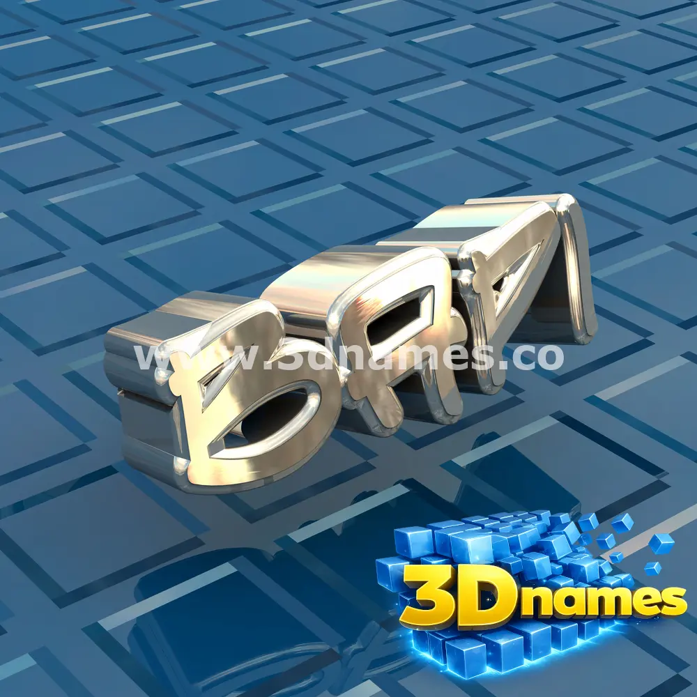 bapi in Blue Bling style - 3D name wallpaper