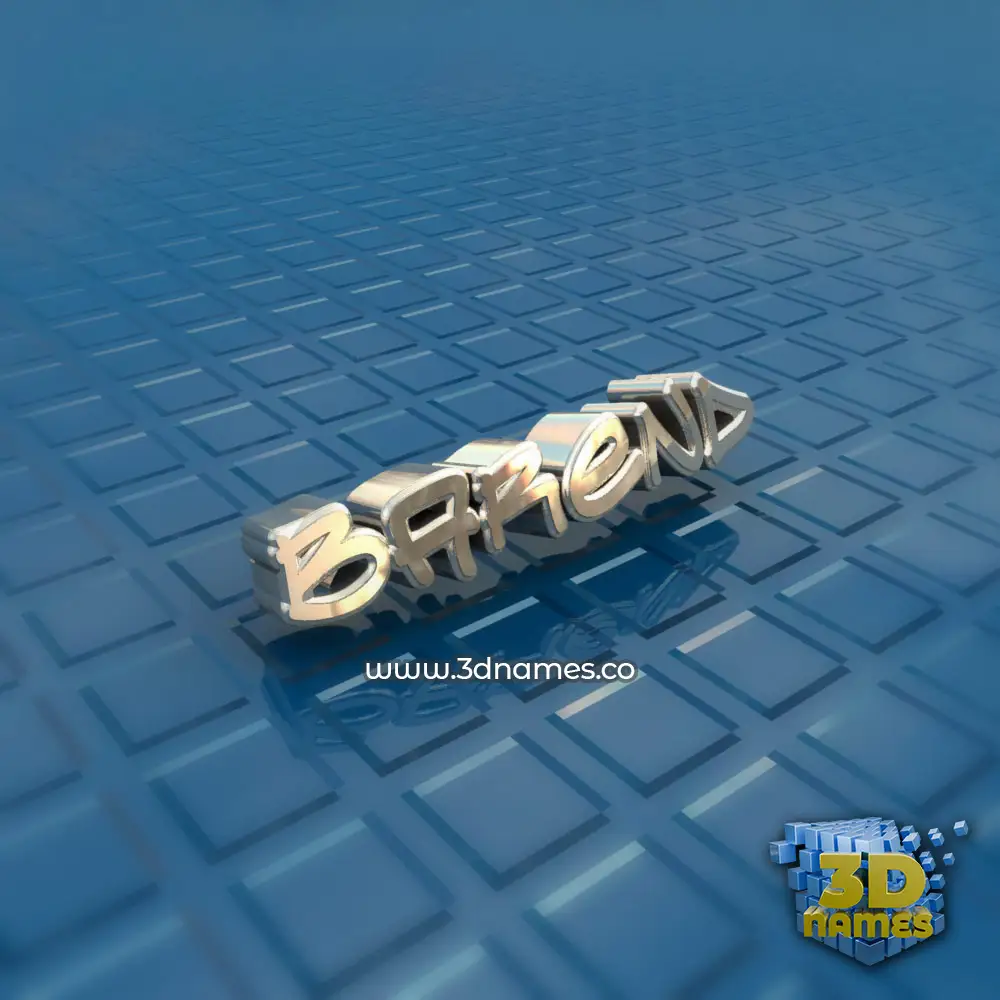 barend in Blue Bling style - 3D name wallpaper