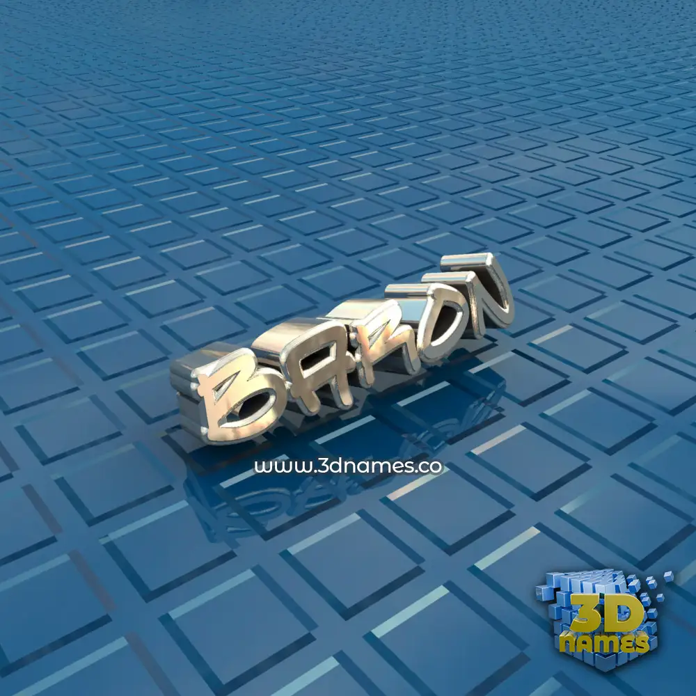 baron in Blue Bling style - 3D name wallpaper