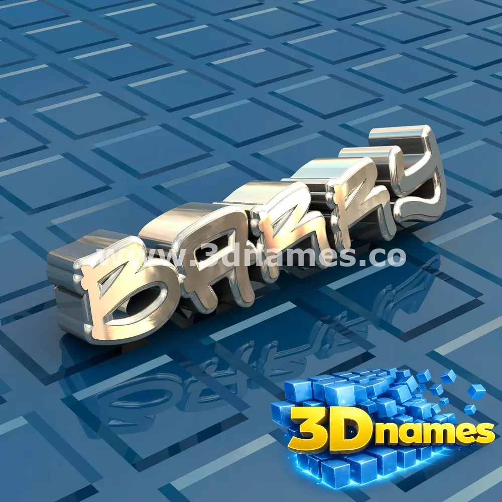 barry in Blue Bling style - 3D name wallpaper