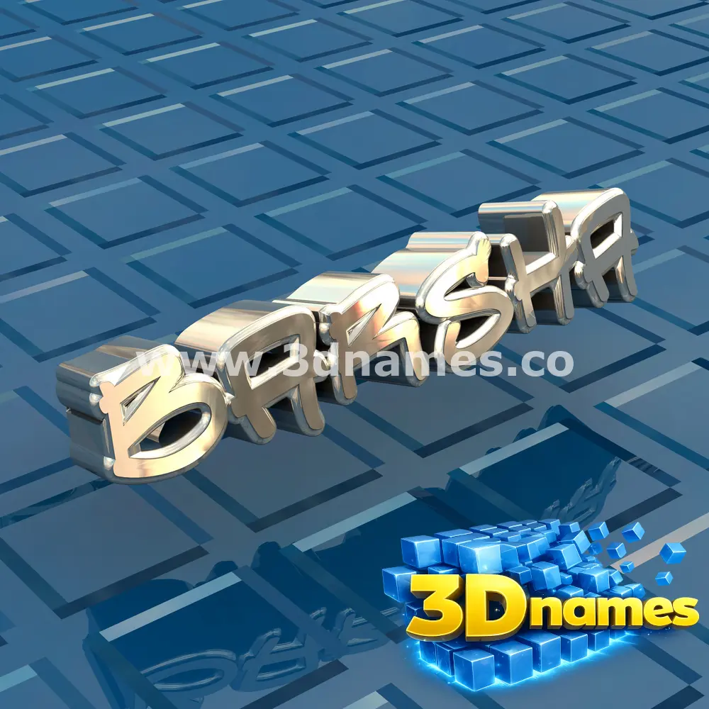 barsha in Blue Bling style - 3D name wallpaper