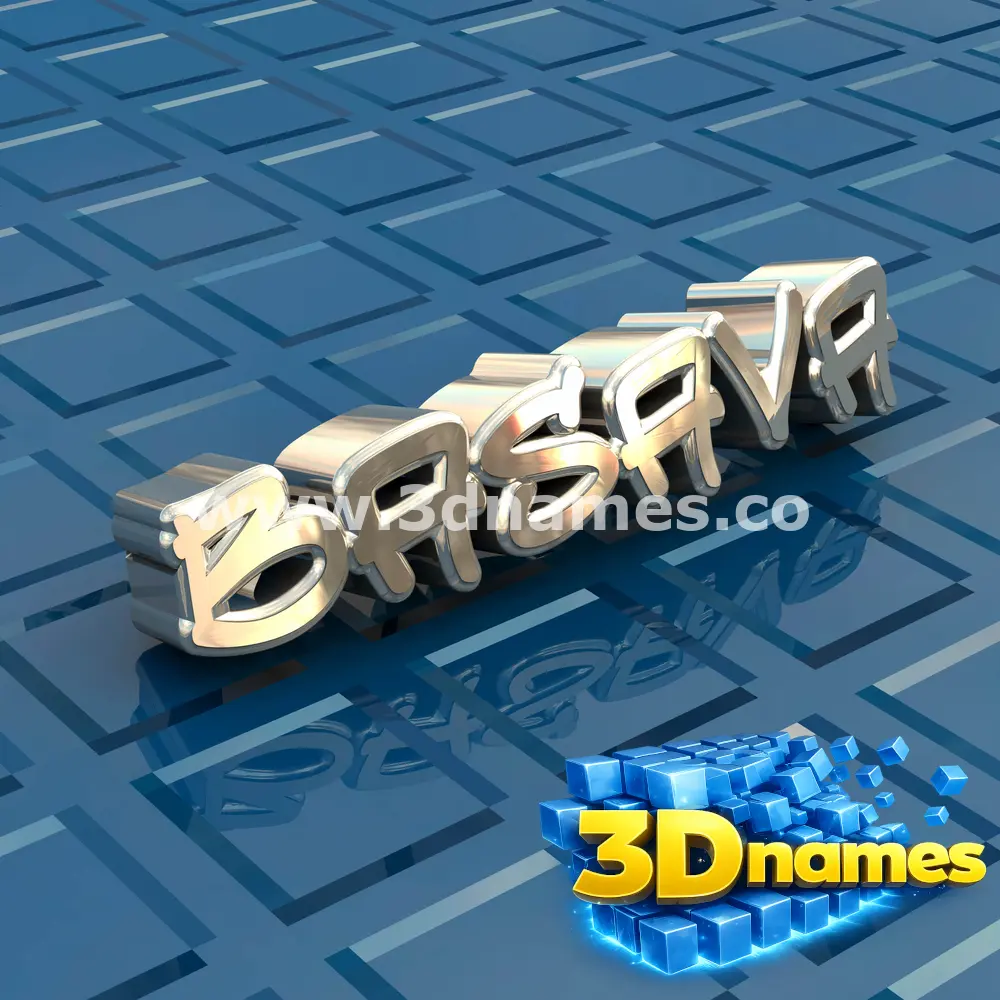 basava in Blue Bling style - 3D name wallpaper