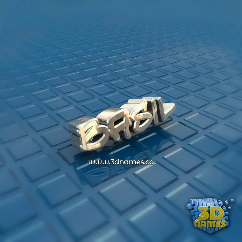 basil in Blue Bling style - 3D name wallpaper