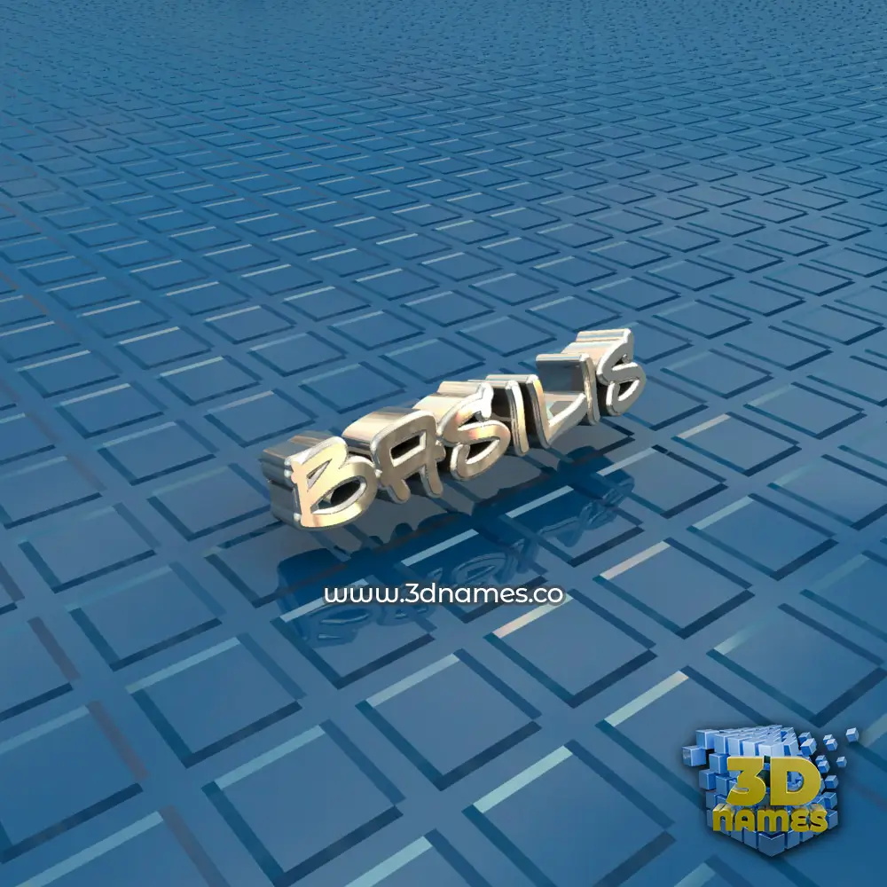basilis in Blue Bling style - 3D name wallpaper