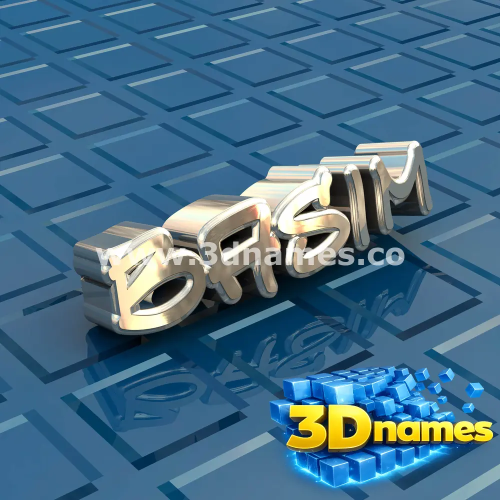 basim in Blue Bling style - 3D name wallpaper