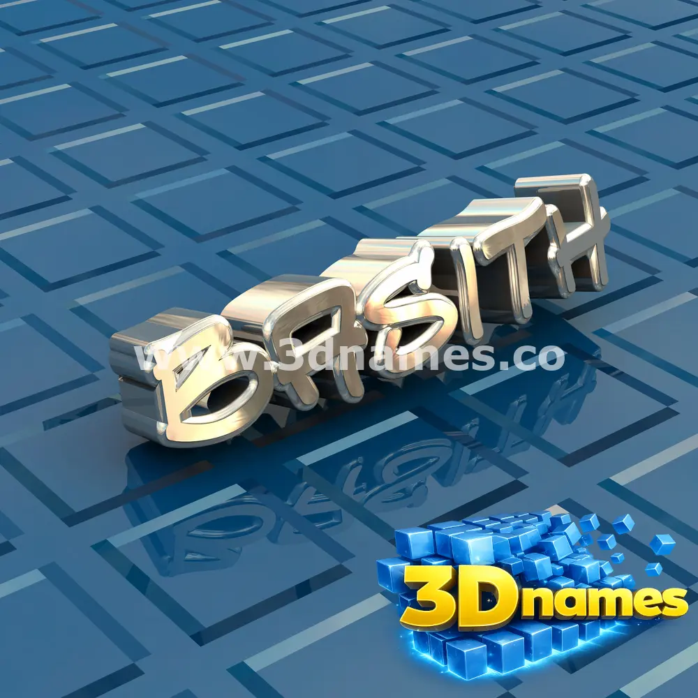 basith in Blue Bling style - 3D name wallpaper