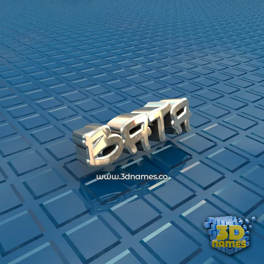 bata in Blue Bling style - 3D name wallpaper