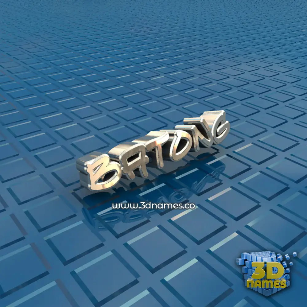 batong in Blue Bling style - 3D name wallpaper