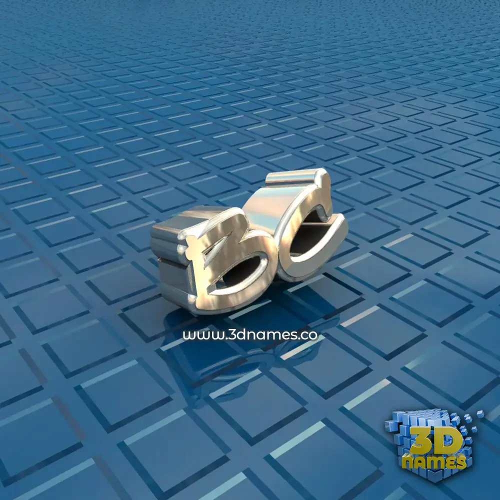 bc in Blue Bling style - 3D name wallpaper