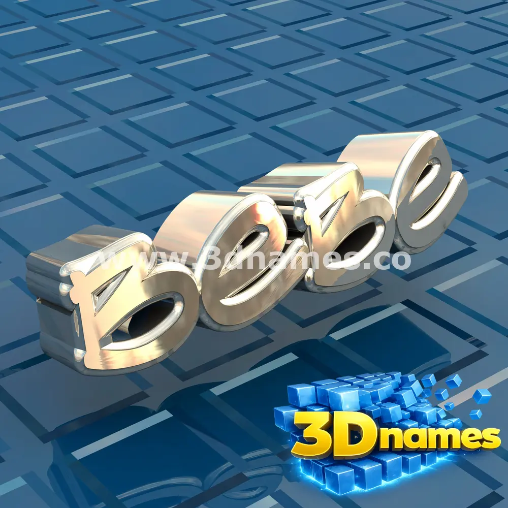 bebe in Blue Bling style - 3D name wallpaper