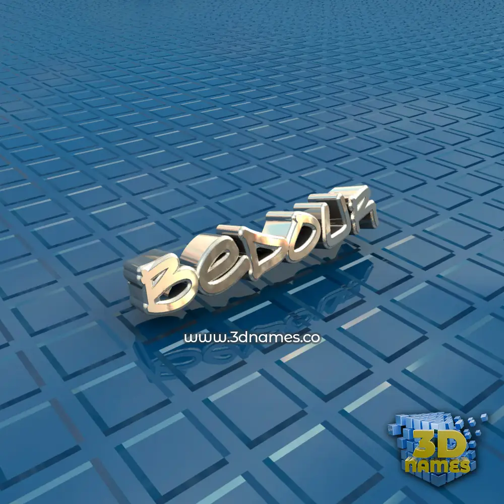 bedour in Blue Bling style - 3D name wallpaper