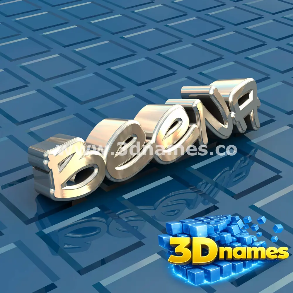 beena in Blue Bling style - 3D name wallpaper