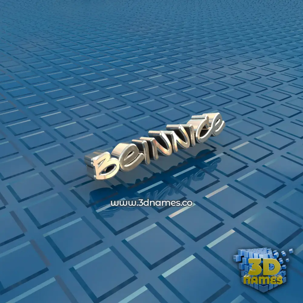 beinnice in Blue Bling style - 3D name wallpaper