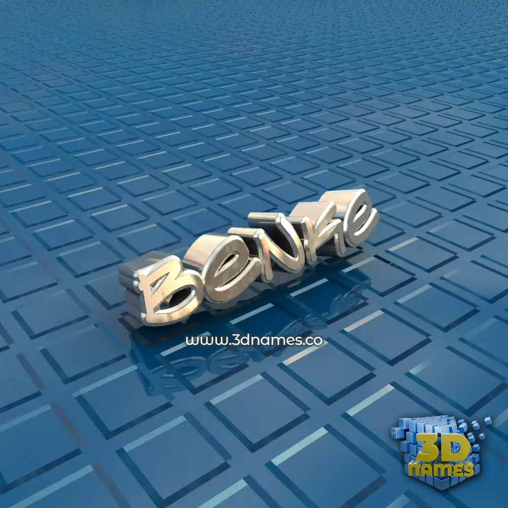 benke in Blue Bling style - 3D name wallpaper