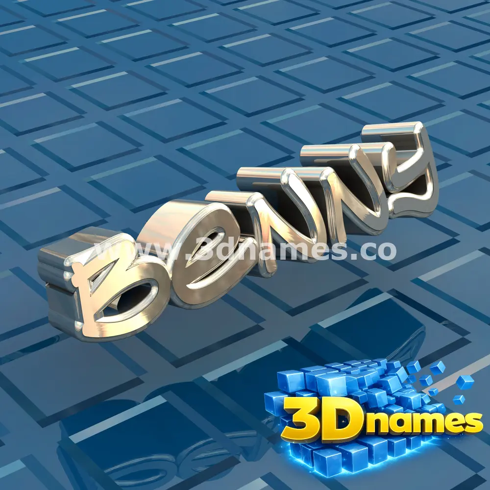 benny in Blue Bling style - 3D name wallpaper