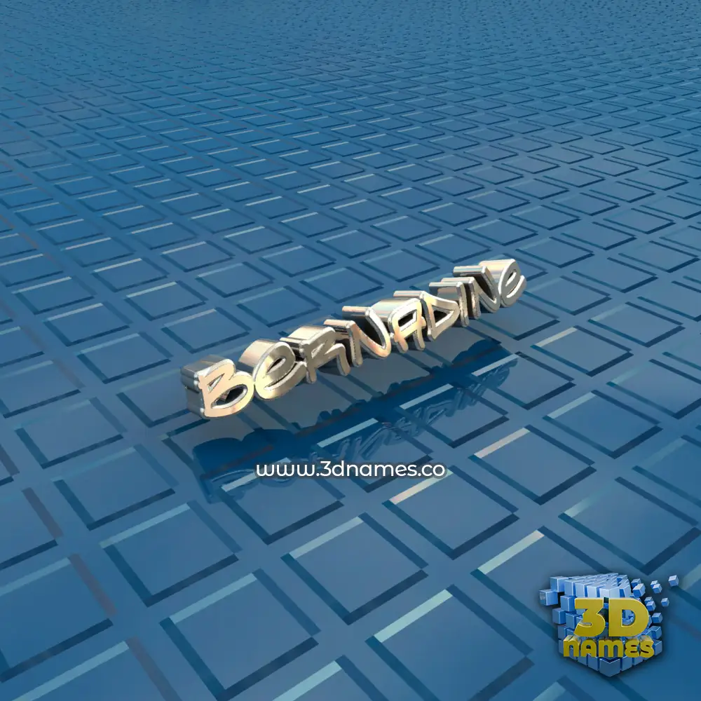 bernadine in Blue Bling style - 3D name wallpaper