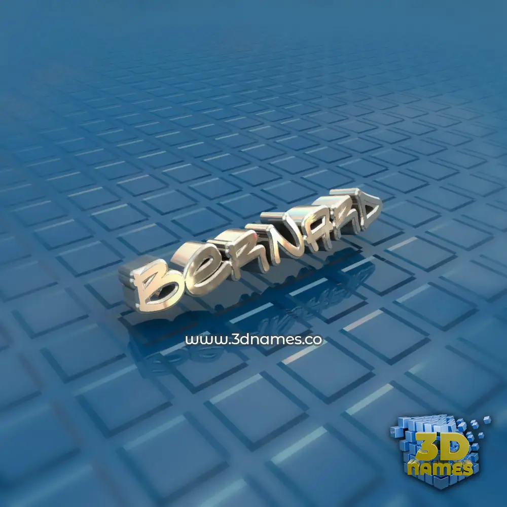 bernard in Blue Bling style - 3D name wallpaper
