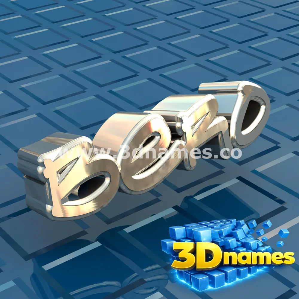 bero in Blue Bling style - 3D name wallpaper