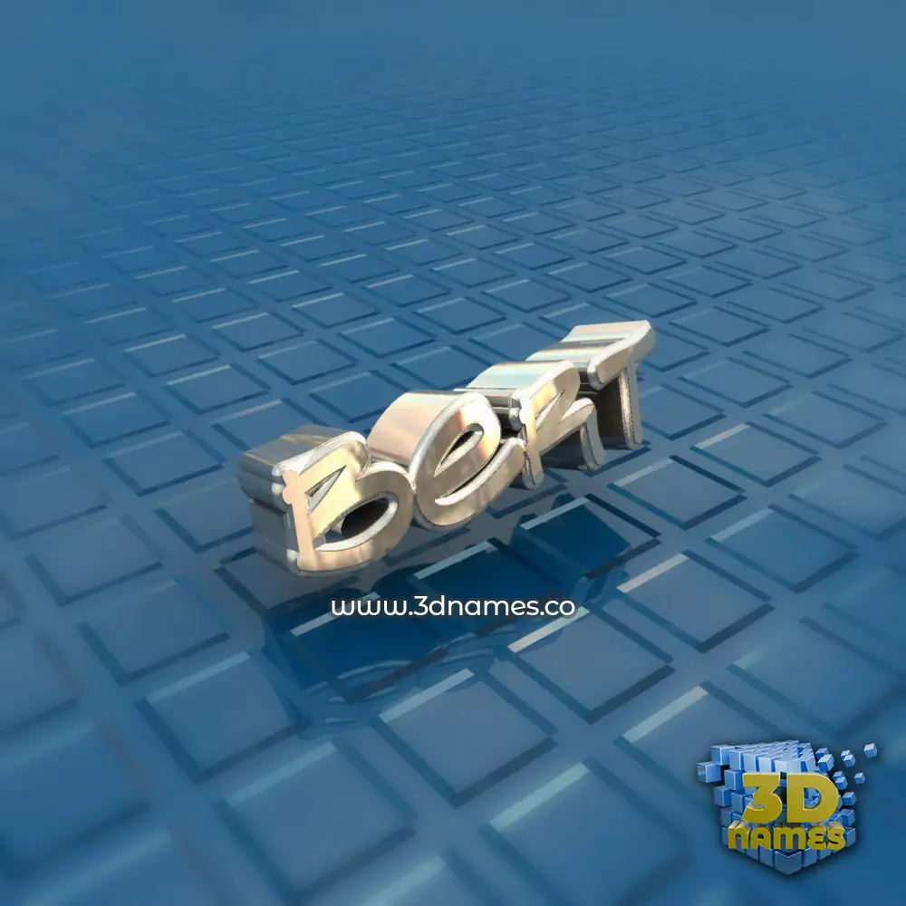 bert in Blue Bling style - 3D name wallpaper