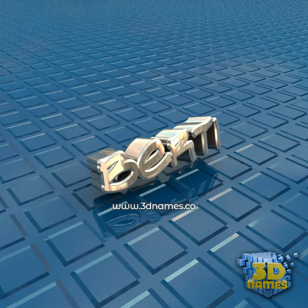 berti in Blue Bling style - 3D name wallpaper