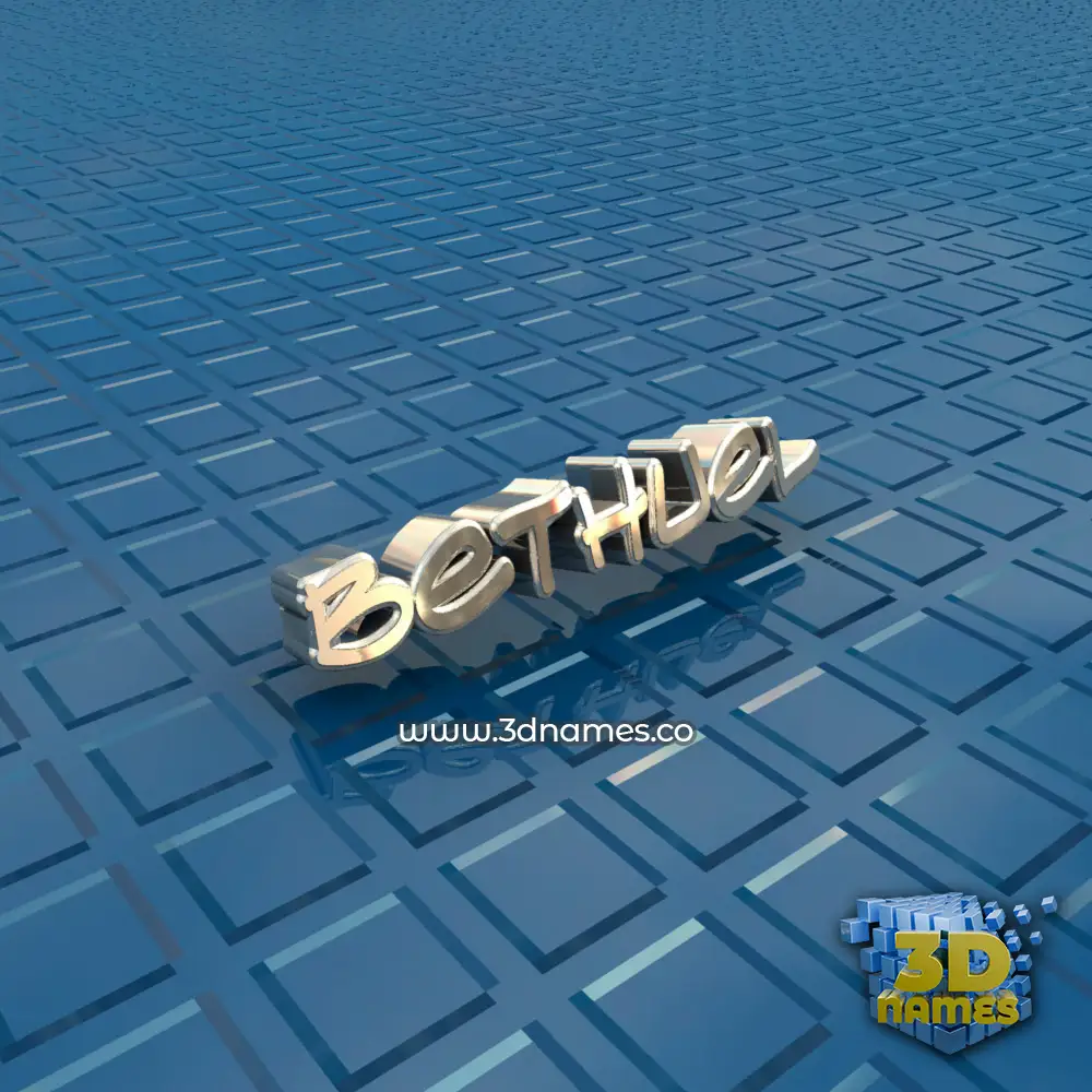 bethuel in Blue Bling style - 3D name wallpaper