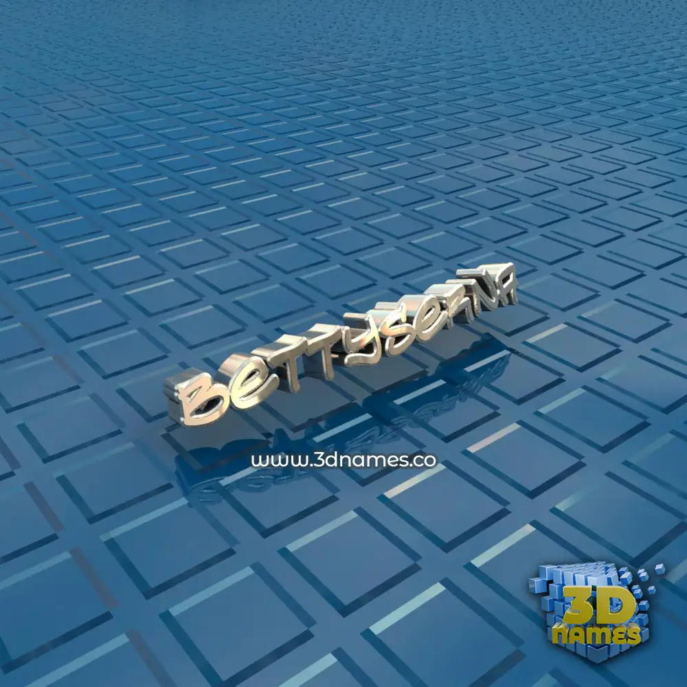 bettyserna in Blue Bling style - 3D name wallpaper