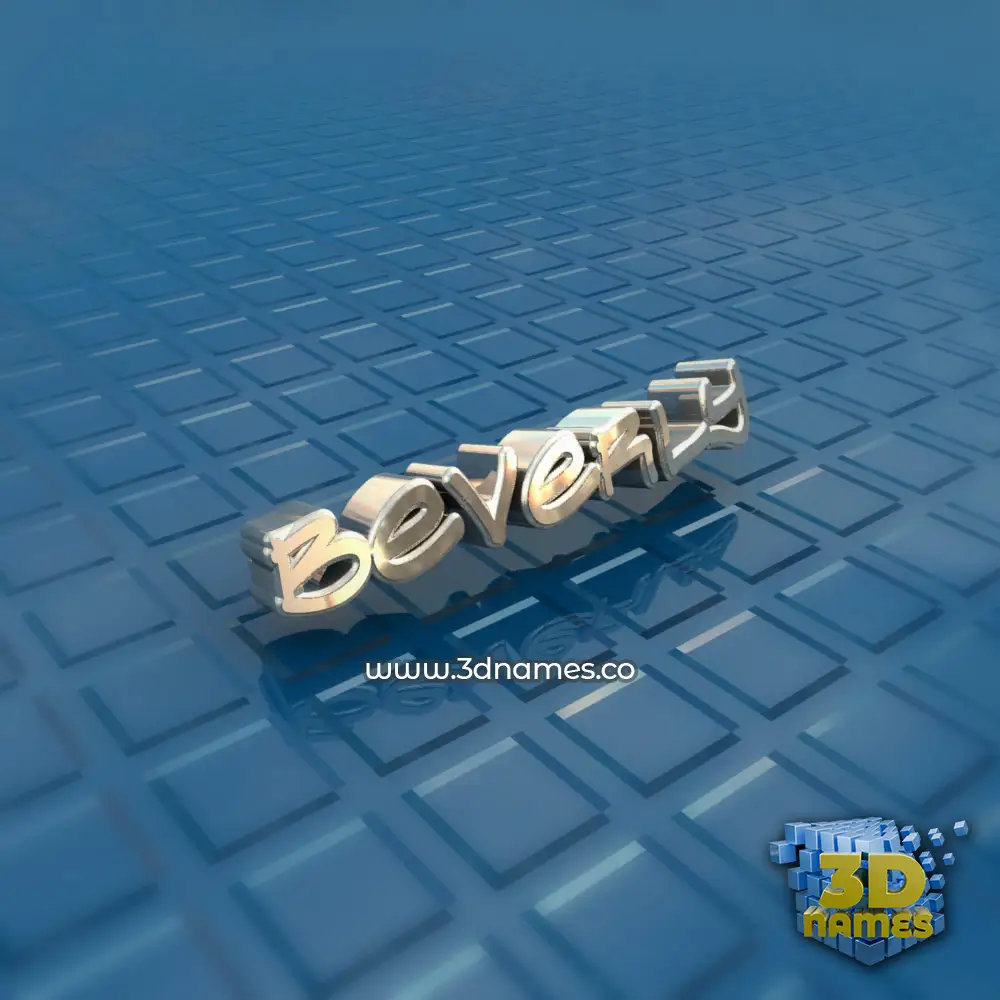 beverly in Blue Bling style - 3D name wallpaper