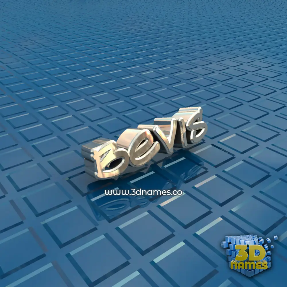 bevis in Blue Bling style - 3D name wallpaper