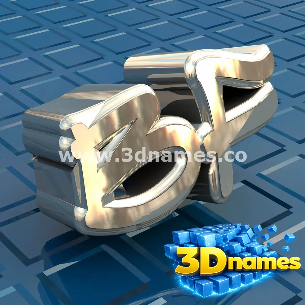 bf in Blue Bling style - 3D name wallpaper