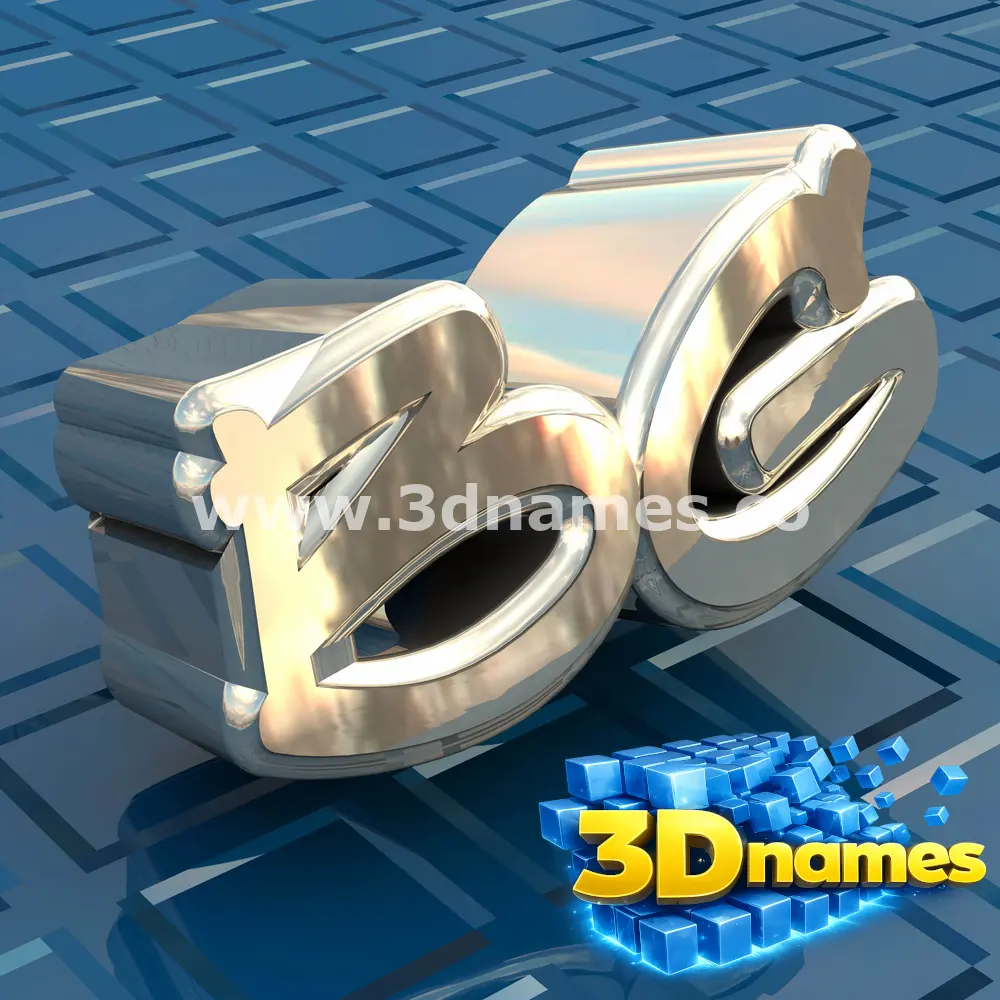 bg in Blue Bling style - 3D name wallpaper