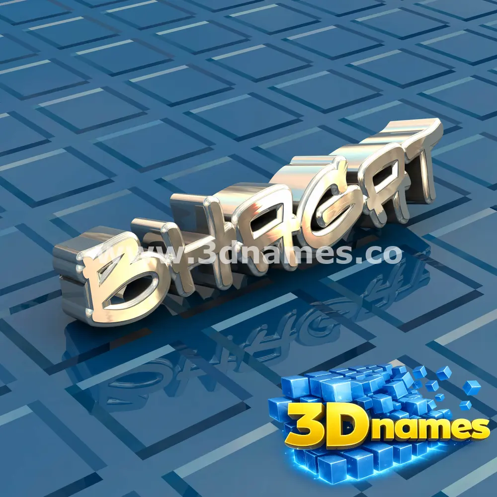 bhagat in Blue Bling style - 3D name wallpaper