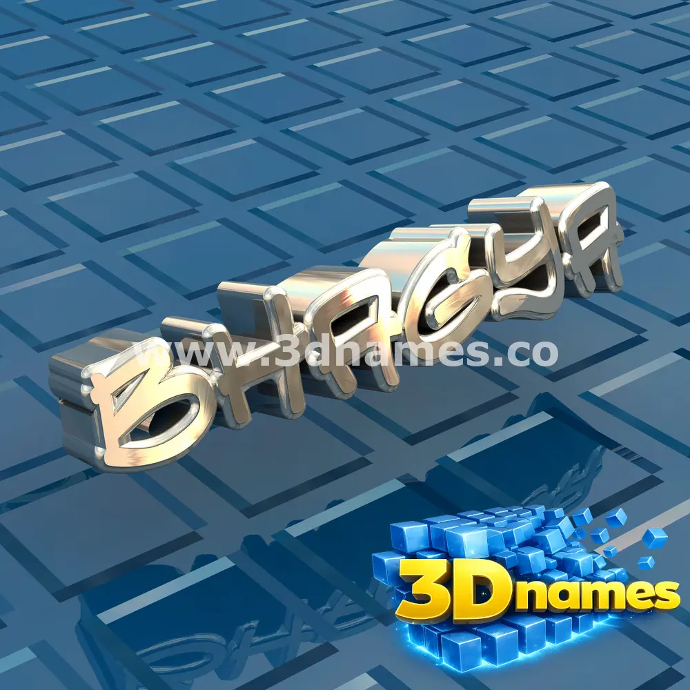 bhagya in Blue Bling style - 3D name wallpaper