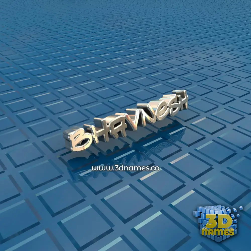 bhavnesh in Blue Bling style - 3D name wallpaper