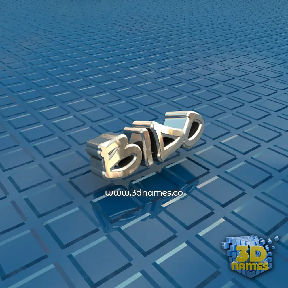 bido in Blue Bling style - 3D name wallpaper
