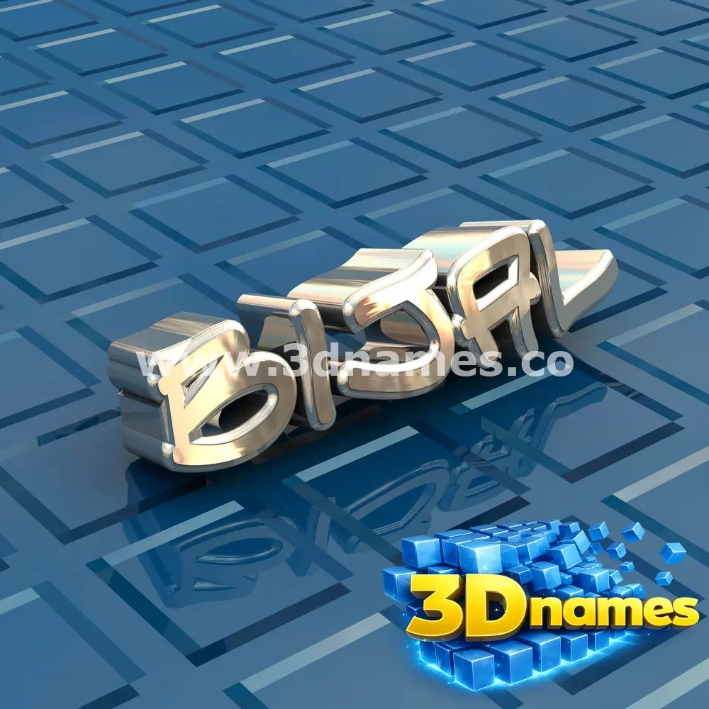 bijal in Blue Bling style - 3D name wallpaper