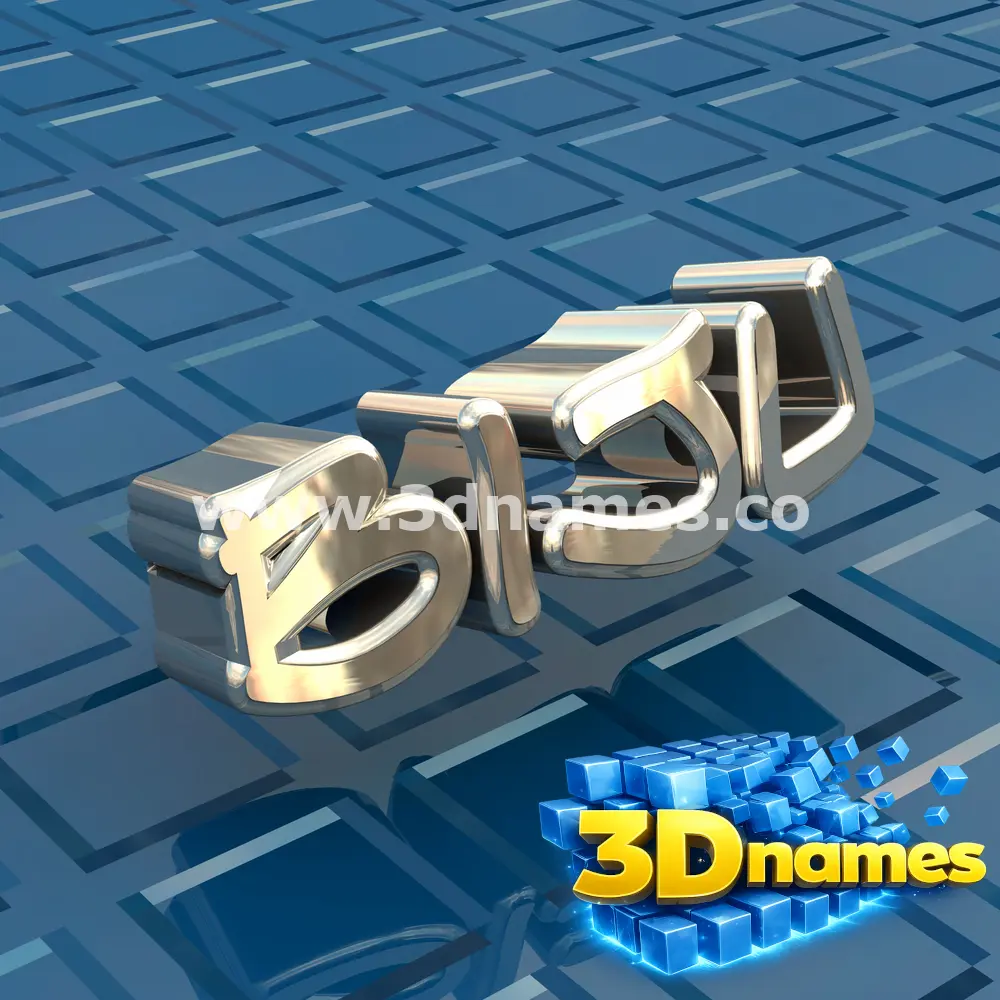 biju in Blue Bling style - 3D name wallpaper