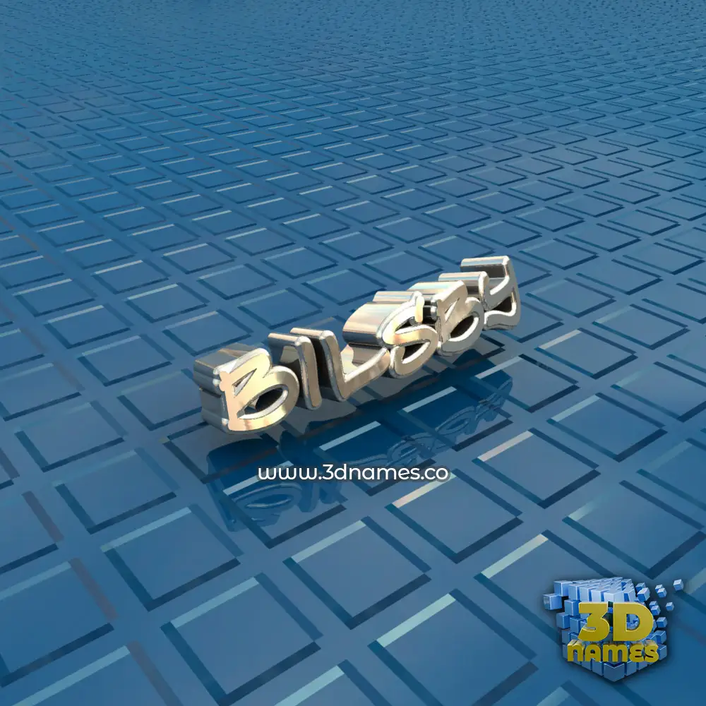 bilsby in Blue Bling style - 3D name wallpaper