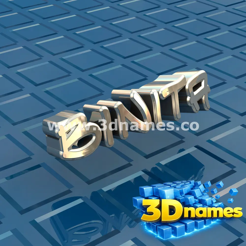 binita in Blue Bling style - 3D name wallpaper