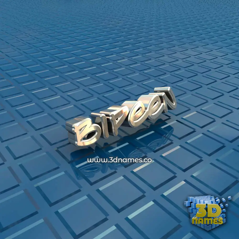 bipeen in Blue Bling style - 3D name wallpaper