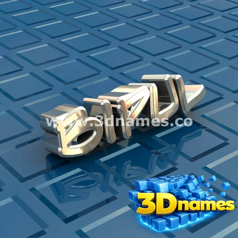 bipul in Blue Bling style - 3D name wallpaper