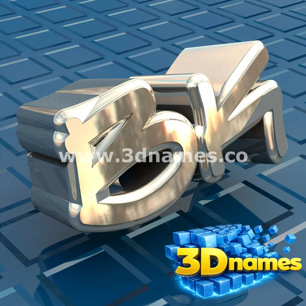 bk in Blue Bling style - 3D name wallpaper