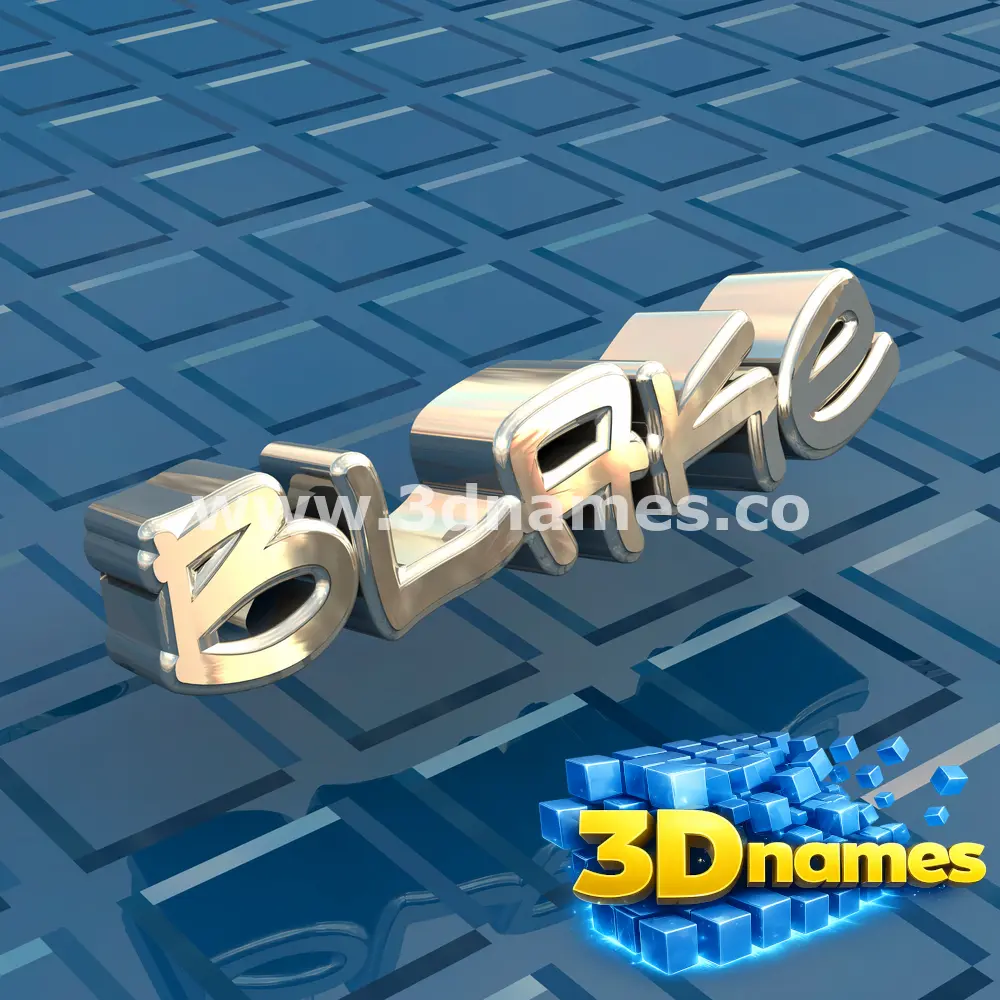 blake in Blue Bling style - 3D name wallpaper