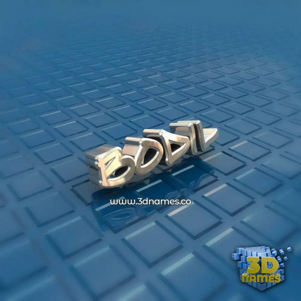 bodil in Blue Bling style - 3D name wallpaper