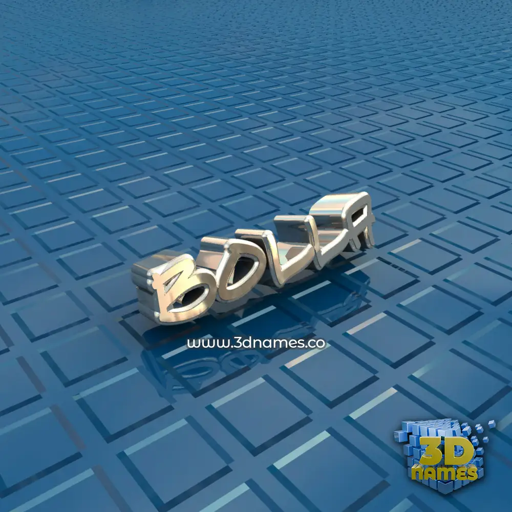 bolla in Blue Bling style - 3D name wallpaper