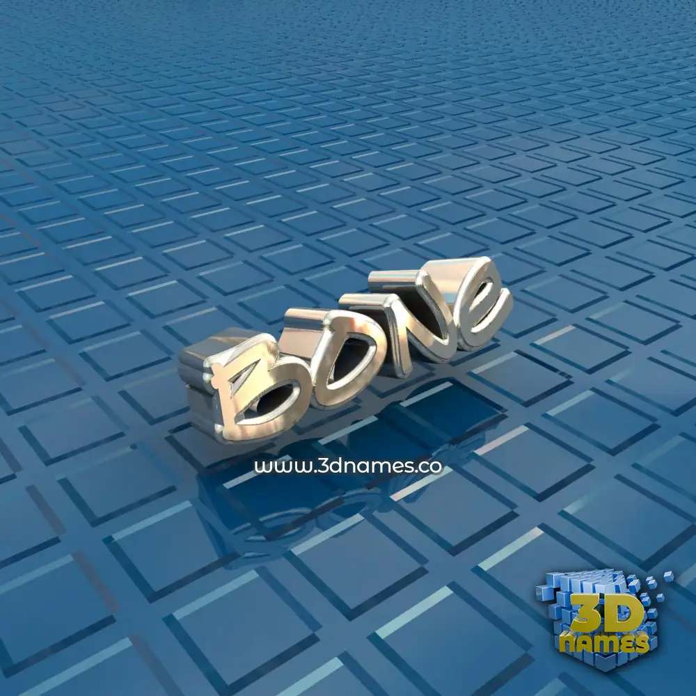 bone in Blue Bling style - 3D name wallpaper